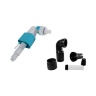 Rea installation system for toilet + button H chrome (REA-E0014)