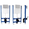 Rea installation system for toilet + button H chrome (REA-E0014)