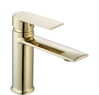 Mezclador de lavabo Rea Veneta dorado bajo (REA-B6417)