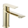 Mezclador de lavabo Rea Veneta dorado bajo (REA-B6417)