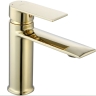 Mezclador de lavabo Rea Veneta dorado bajo (REA-B6417)