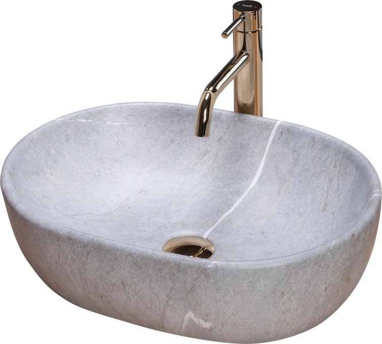 Lavabo Rea Lara 35x48,5 gris (REA-U9889)