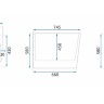 acrylic bathtub Rea Olimpia 150x74.5 + siphon + click/clack plug (REA-W0634)