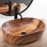 washbasin Rea Amelia 34,5x48 wood (REA-U5060)