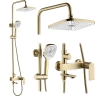 shower system Rea Storm brushed gold (REA-P9536)