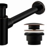 siphon for washbasin Rea klik-klak old black (REA-A8536)