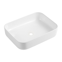 Lavabo Omnires Corona 38,5x50 blanco (CORONA500BP)