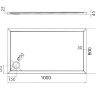 Bandeja Omnires Merton 80x100 (MERTON80/120/PBP)