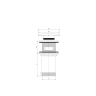 Omnires click-clack brushed brass bottom valve (A706BSB)