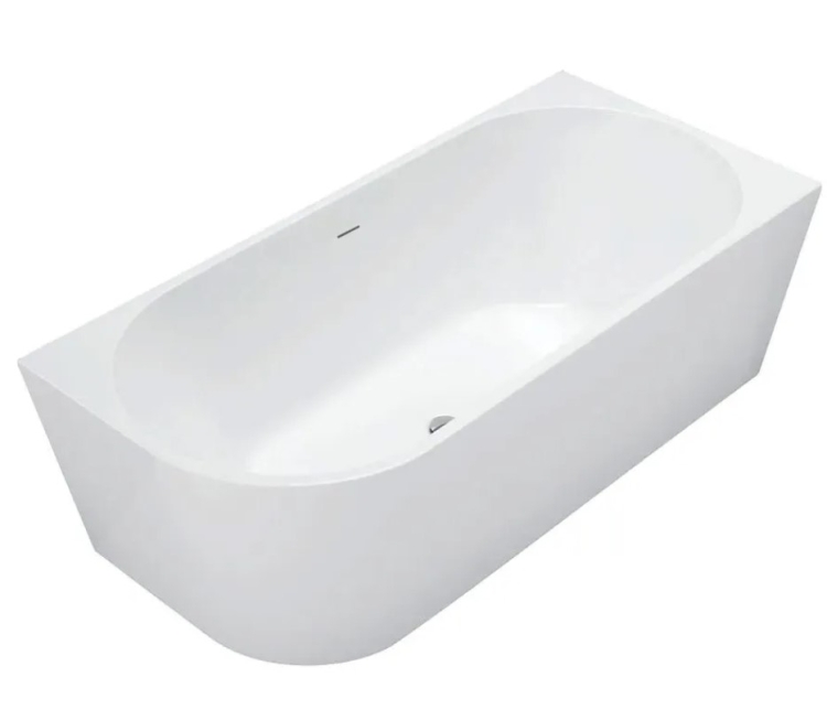 acrylic bathtub Rea Bellanto 160x75 + siphon + click/clack plug, right (REA-W0253)
