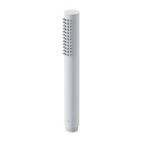 Cabezal de ducha Omnires Microphone blanco mate (MICROPHONEX-RWM)