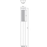 shower head Omnires Microphone matt white (MICROPHONEX-RWM)