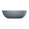 Bañera independiente Omnires Shell de 160 x 75 cm, color gris ceniza (SHELLWWAG)