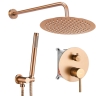Conjunto de ducha empotrado Rea Lungo cobre cepillado (REA-P8809)