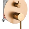 Conjunto de ducha empotrado Rea Lungo cobre cepillado (REA-P8809)