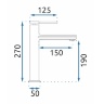 washbasin mixer Rea Oval chrome (REA-B6510)