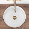 washbasin Rea Sami 36x36 gold brush/white (REA-U6630)