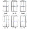 shower door Rea Alex 100x190 safety glass, transparent (REA-K0546)