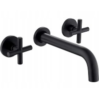 Mezclador de lavabo empotrado Rea Exit negro (REA-B8000)