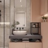 concealed washbasin mixer Rea Exit black (REA-B8000)