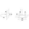 concealed washbasin mixer Rea Exit black (REA-B8000)