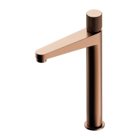 Mezclador de lavabo alto Omnires Contour, cobre cepillado (CT8012CPB)