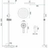 shower system Rea Savio chrome (REA-P8544)