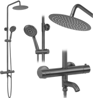 душевая система Rea Lungo tytan, с термостатом (REA-P6386)