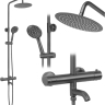 душевая система Rea Lungo tytan, с термостатом (REA-P6386)