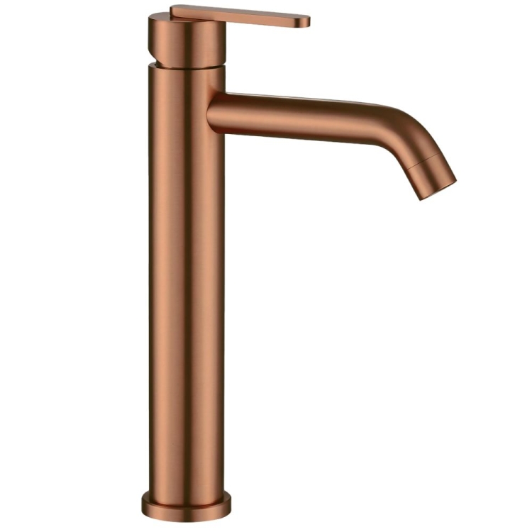 смеситель для умывальника Rea Ontario высокий, brushed copper (REA-B0971)
