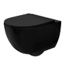 Inodoro Rea Carlo Mini Rimless 48x37 negro mate + asiento duroplast soft-close (REA-C8489)