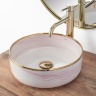 Lavabo Rea Merida 41x34,5 rosa (REA-U8549)