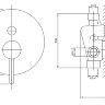 concealed bath and shower mixer Omnires Y gold (Y1235GL)
