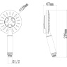 shower head Omnires Nevada black mat (NEVADA-RBL)