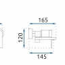 Mezclador de baño Rea Storm cromado (REA-B6204)