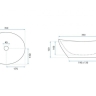 lavabo Rea Sofia 35x26 aiax (REA-U8014)