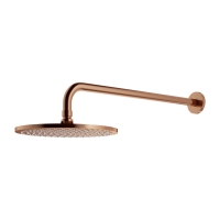 Ducha fija Omnires Slimline cobre cepillado 25x25 cm (WGSET1CPB)