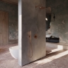 overhead shower Omnires Slimline cooper brushed 25x25 cm (WGSET1CPB)