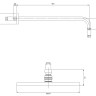 overhead shower Omnires Slimline cooper brushed 25x25 cm (WGSET1CPB)