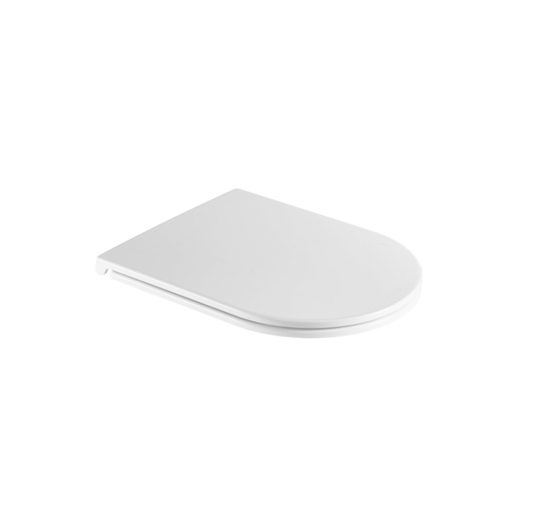 Asiento de duroplast Omnires Ottawa con cierre suave, blanco mate (OTTAWACDEBM)