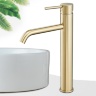 Mezclador de lavabo Rea Lungo dorado claro alto (REA-B9409)
