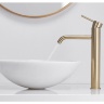 Mezclador de lavabo Rea Lungo dorado claro alto (REA-B9409)