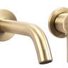 Mezclador de lavabo empotrado Rea Owen dorado cepillado + caja (REA-B5334)