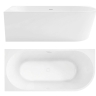 acrylic bathtub Rea Bellanto 170x80 + siphon + click/clack plug, left (REA-W6901)