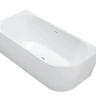 acrylic bathtub Rea Bellanto 170x80 + siphon + click/clack plug, left (REA-W6901)