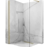 Mampara de ducha Rea Aero 110x195 cristal de seguridad, cepillado dorado (REA-K9840)