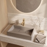 умывальник Rea Goya 37x50 taupe (REA-U4412)