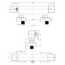 shower mixer, with thermostat Omnires Fresh chrome (FR7146CR)