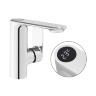 Mezclador de lavabo con sensor de temperatura Rea Mils cromado (REA-B2000)