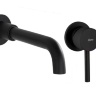 concealed washbasin mixer Rea Lungo black long (REA-B0371)